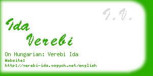 ida verebi business card